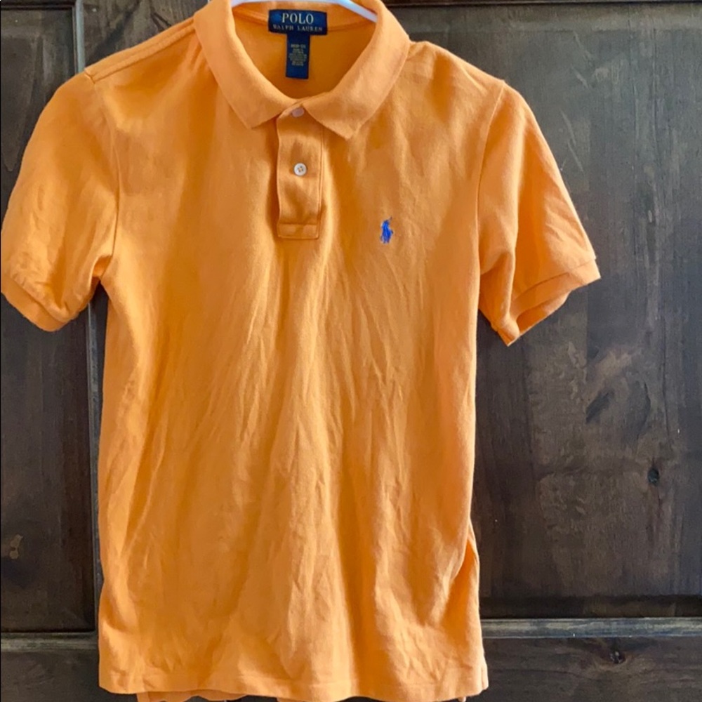 Polo Ralph Lauren, orange, collared shirt